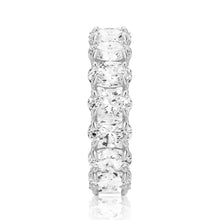 Load image into Gallery viewer, 6mm Oval Cut Moissanite Wedding Band – Elegant Eternity Ring