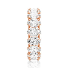 Load image into Gallery viewer, 6mm Oval Cut Moissanite Wedding Band – Elegant Eternity Ring