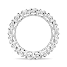 Load image into Gallery viewer, 6mm Oval Cut Moissanite Wedding Band – Elegant Eternity Ring