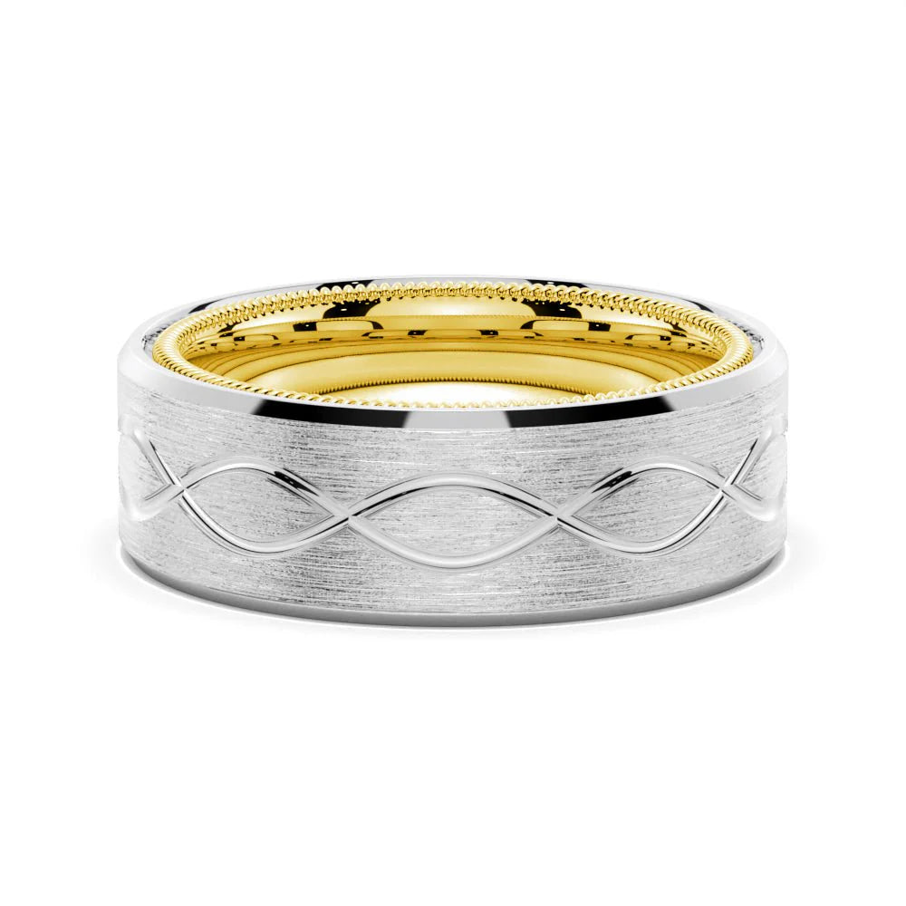 Stylish 7.5mm Wedding Band for Men