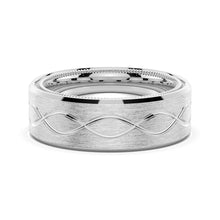 Load image into Gallery viewer, 7.5mm Matte Infinity Men’s Wedding Band