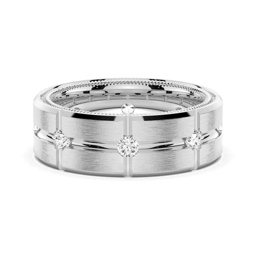 7.5mm Matte Finish Men’s Ring