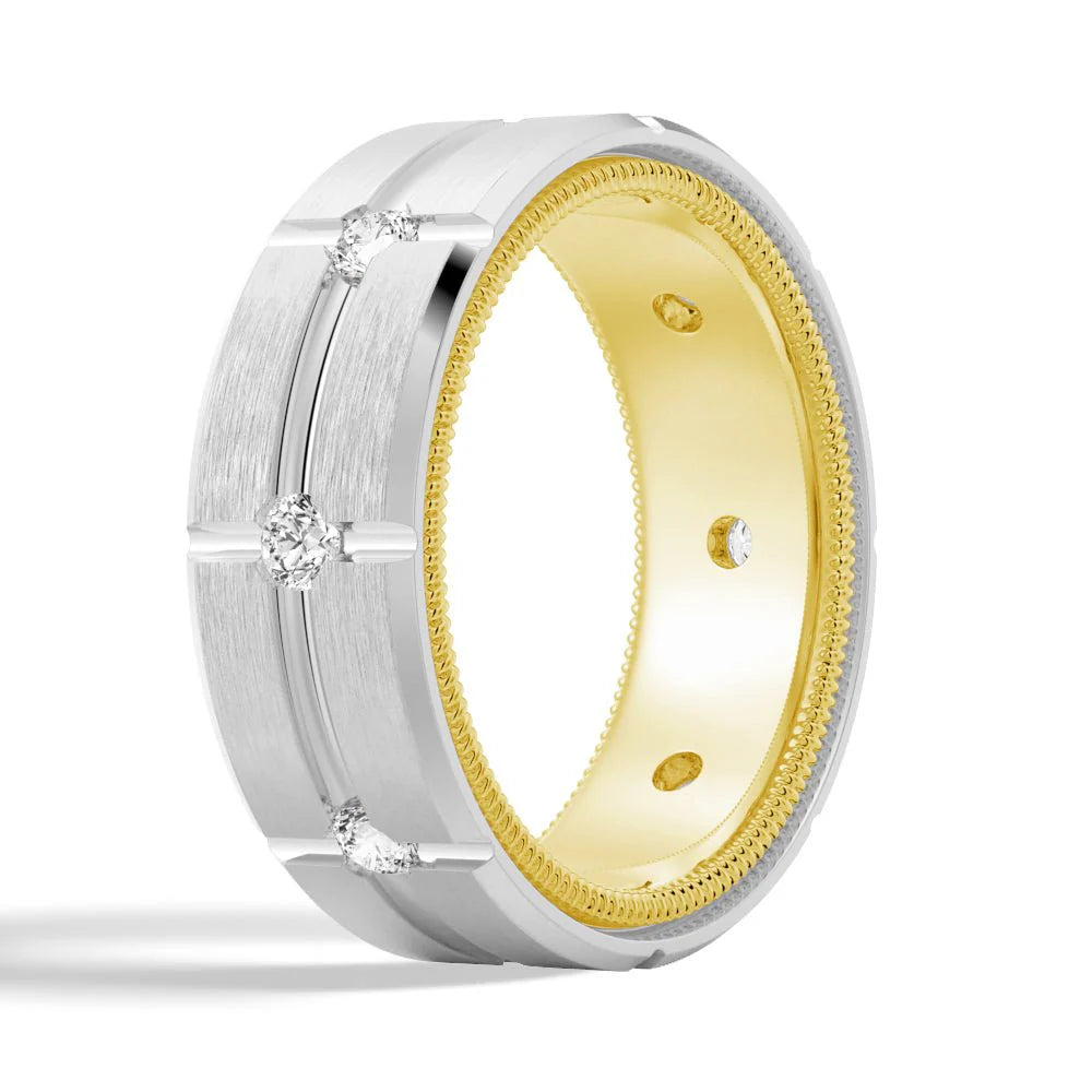 Modern Matte Men’s Wedding Ring