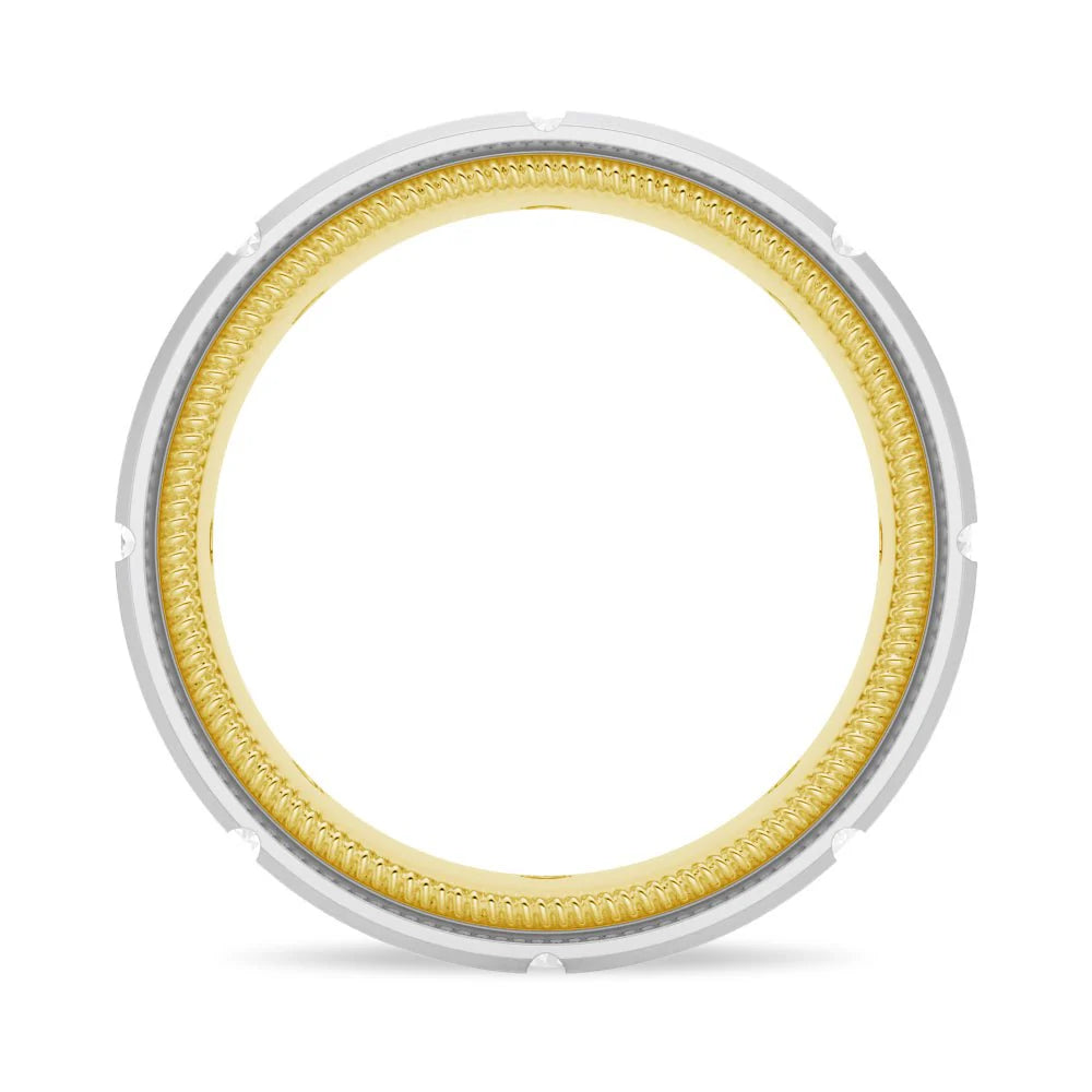 Brushed and Polished Men’s Ring
