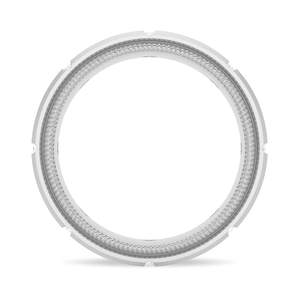 7.5mm Men’s Ring with Moissanite
