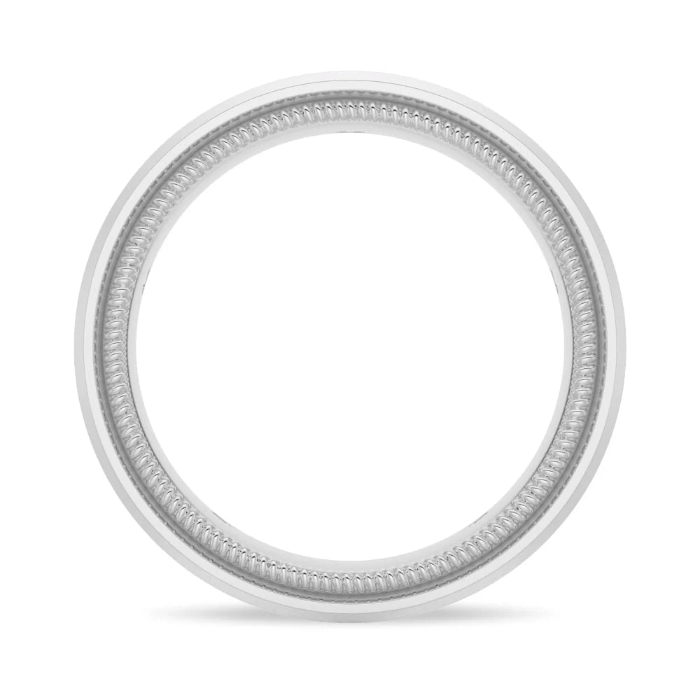 High Polish Moissanite Men’s Ring

