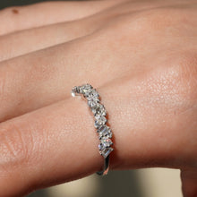 Load image into Gallery viewer, Multi-Cut Moissanite Wedding Band – Unique Eternity Ring