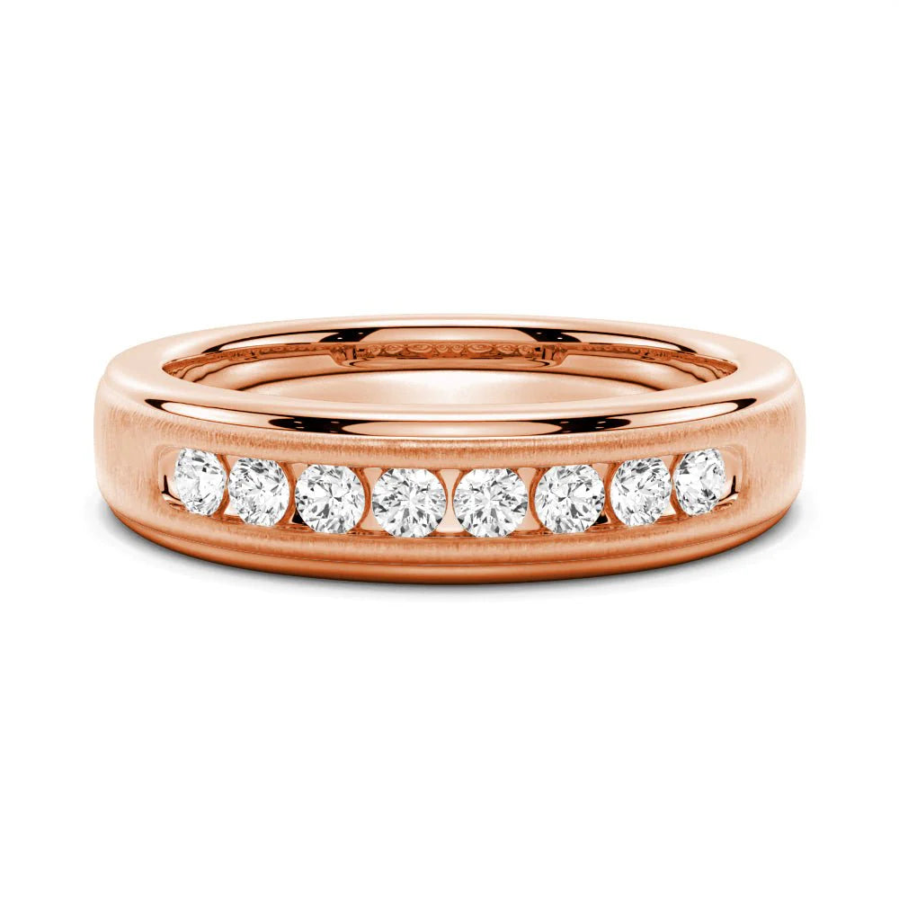 Moissanite Wedding Ring for Him