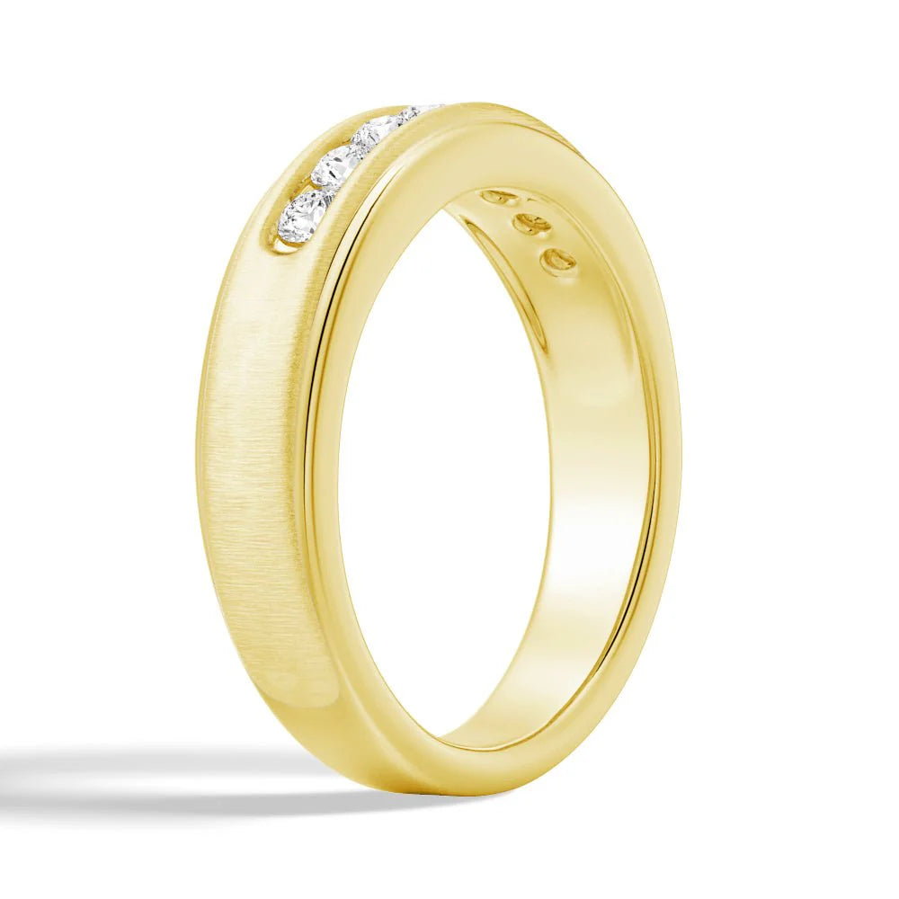 Elegant Moissanite Band for Groom
