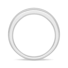 Load image into Gallery viewer, Platinum Channel Set Moissanite Band