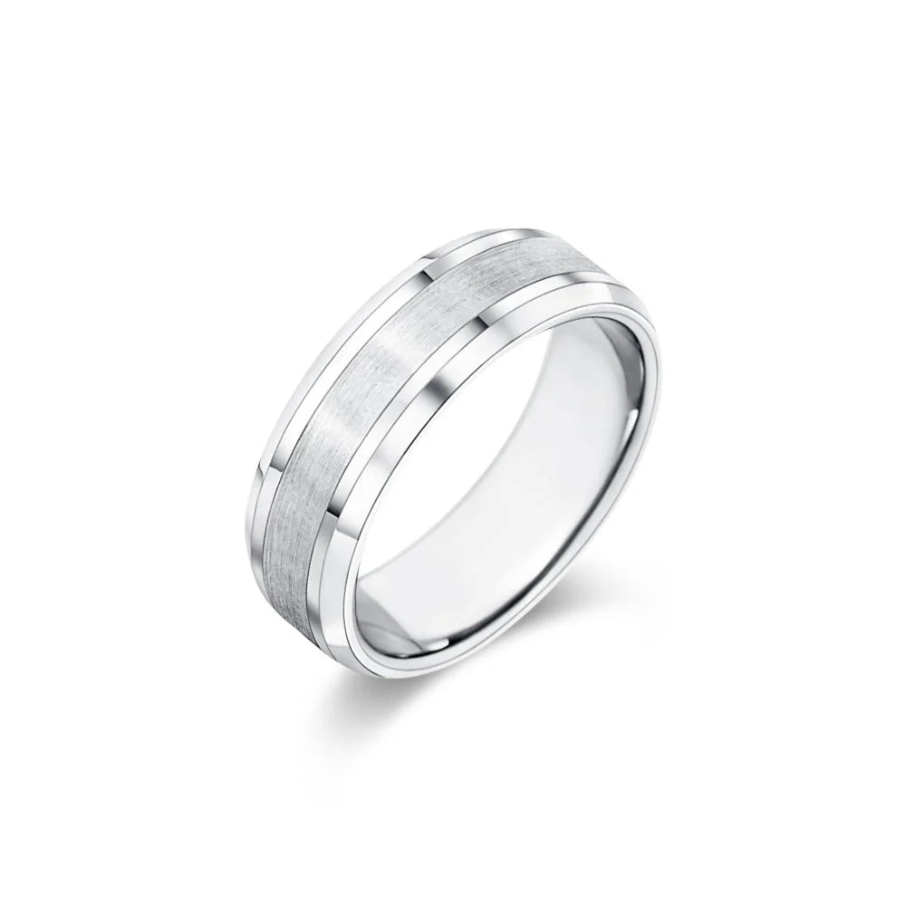 Polished Beveled Edge Men’s Ring