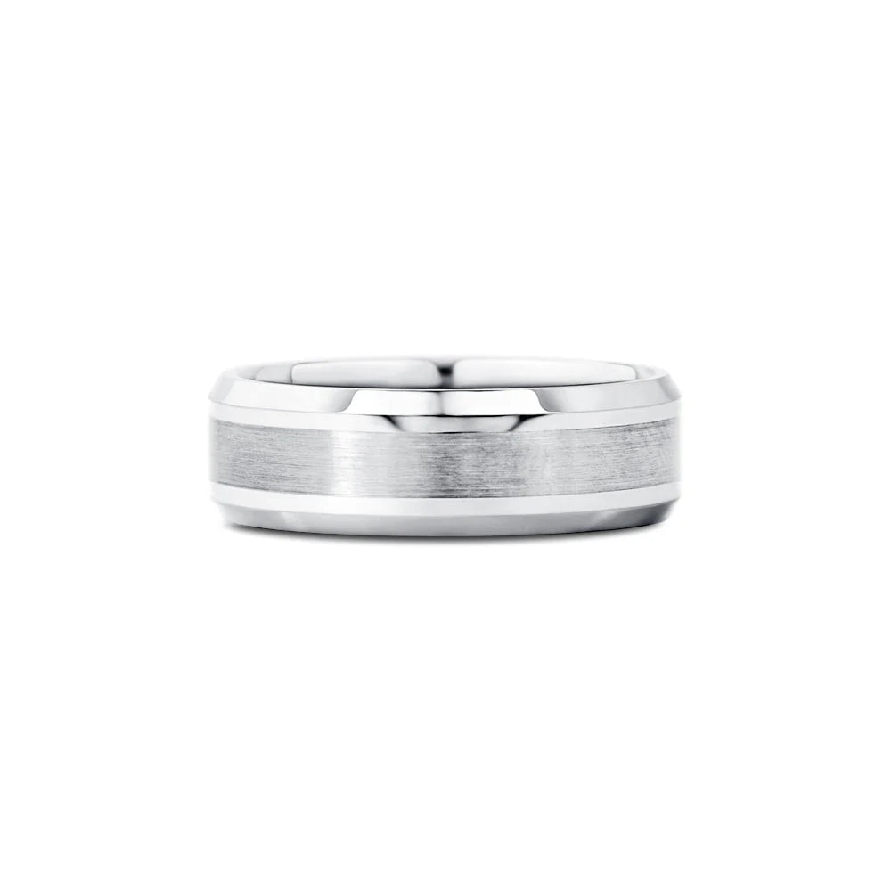7mm Beveled Edge Men’s Wedding Band