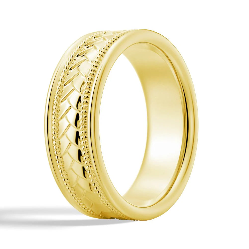 Classic Rope Detail Ring in Gold