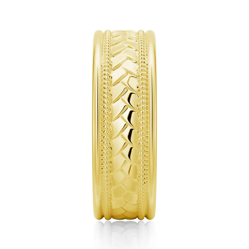 Rope Design Wedding Ring for Men