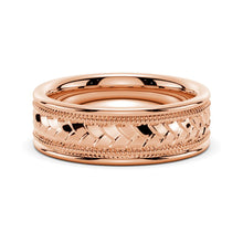 Load image into Gallery viewer, Unique Rope Texture Men’s Wedding Band