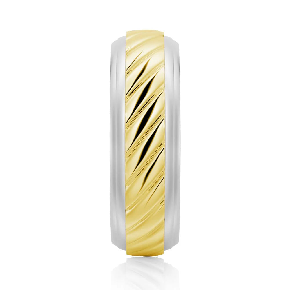 Unique Groom’s Ring in Gold