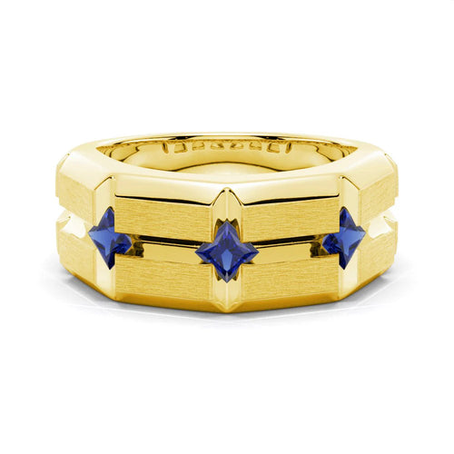 Brushed Gold Wedding Band for Men