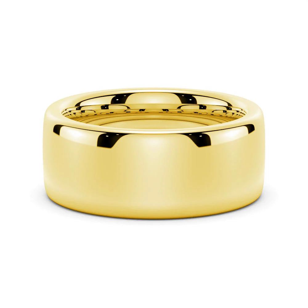 Gold and Platinum Wedding Band 8mm