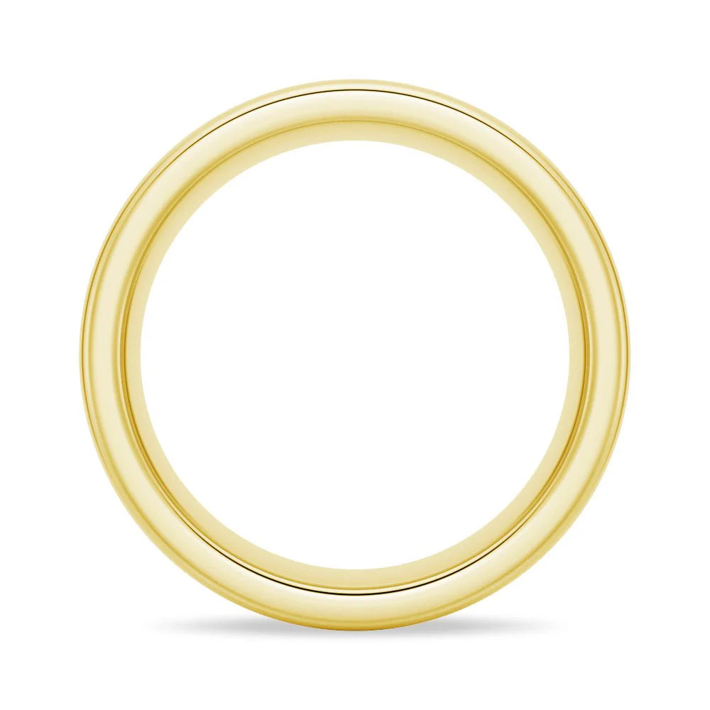 8mm Classic High Polished Men’s Wedding Band – Silver, Gold or Platinum Ring