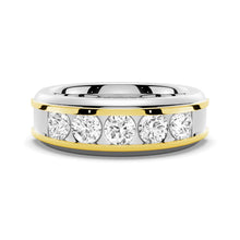 Load image into Gallery viewer, Two-Tone Gold and Silver Ring for Him