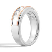 Load image into Gallery viewer, Wide Moissanite Wedding Band 8mm