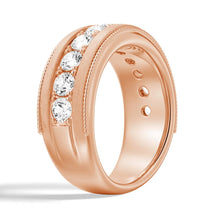 Load image into Gallery viewer, Wedding Band with Moissanite