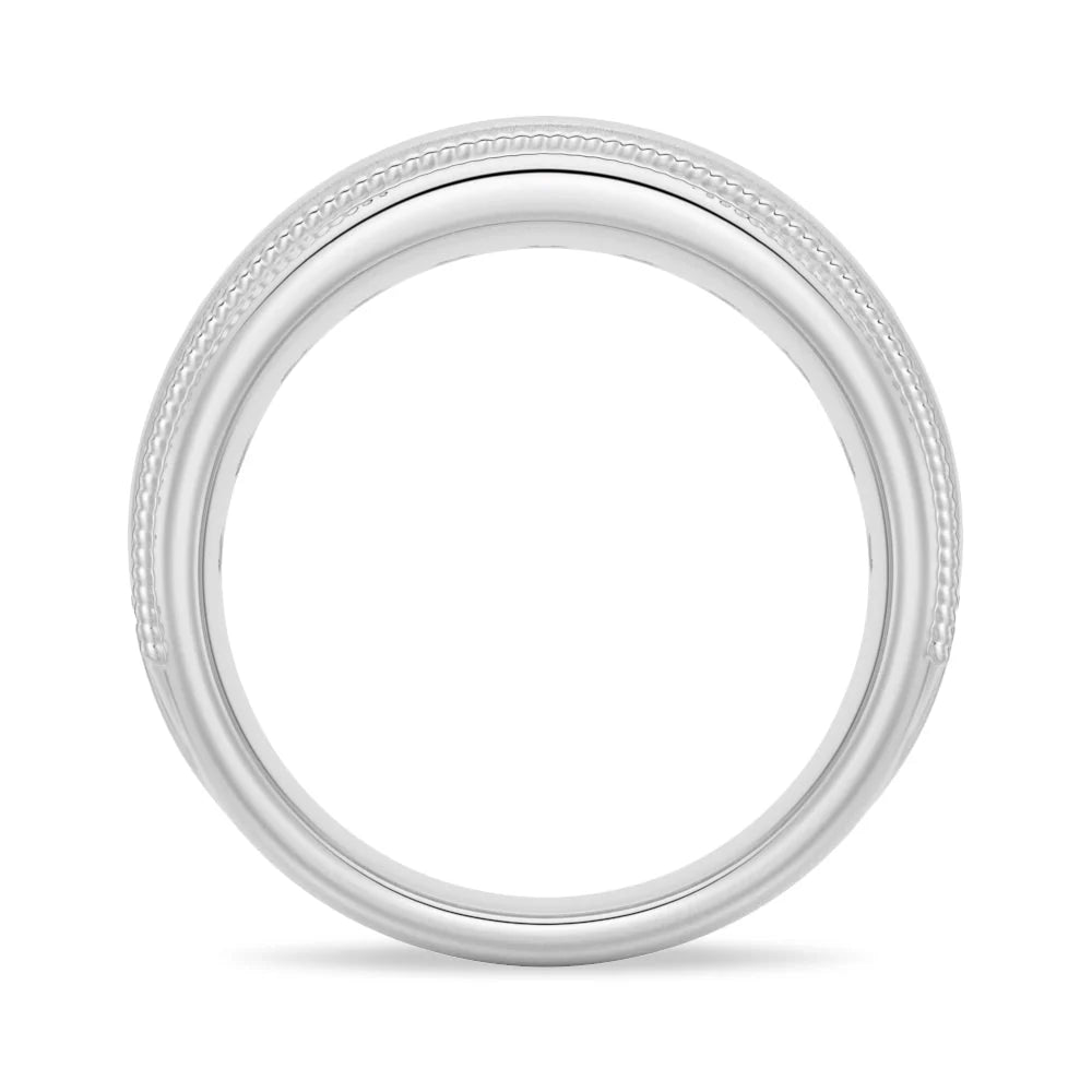 Bezel Set Moissanite Ring for Men
