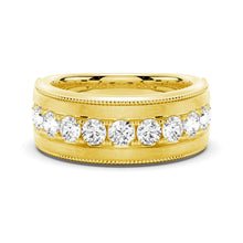Load image into Gallery viewer, Modern Men’s 9mm Moissanite Ring