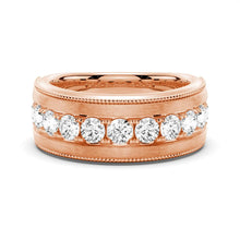 Load image into Gallery viewer, Wide Moissanite Wedding Band for Him