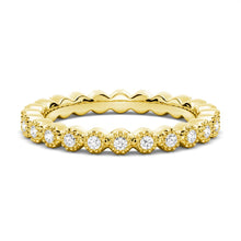 Load image into Gallery viewer, Delicate Bezel-Set Moissanite Eternity Ring