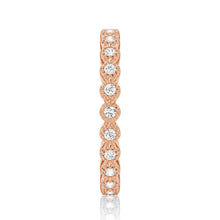 Load image into Gallery viewer, Delicate Bezel-Set Moissanite Eternity Ring