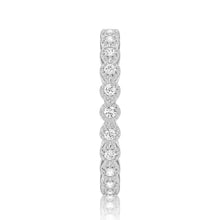 Load image into Gallery viewer, Delicate Bezel-Set Moissanite Eternity Ring