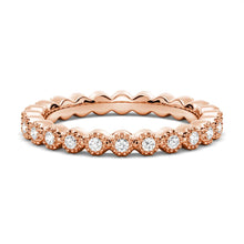 Load image into Gallery viewer, Delicate Bezel-Set Moissanite Eternity Ring