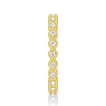 Load image into Gallery viewer, Delicate Bezel-Set Moissanite Eternity Ring