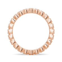 Load image into Gallery viewer, Delicate Bezel-Set Moissanite Eternity Ring
