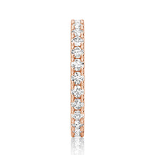 Load image into Gallery viewer, 2.2mm French Pave Round Cut Moissanite Ring Eternity Band
