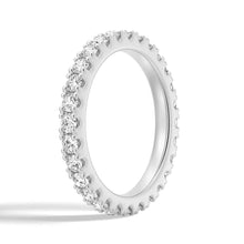 Load image into Gallery viewer, 2.2mm French Pave Round Cut Moissanite Ring Eternity Band