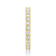 Load image into Gallery viewer, 2.2mm French Pave Round Cut Moissanite Ring Eternity Band