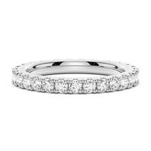 Load image into Gallery viewer, 2.2mm French Pave Round Cut Moissanite Ring Eternity Band