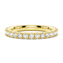 Load image into Gallery viewer, 2.2mm French Pave Round Cut Moissanite Ring Eternity Band