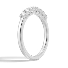 Load image into Gallery viewer, Petite 7 Stone French Pave Moissanite Ring Wedding Band