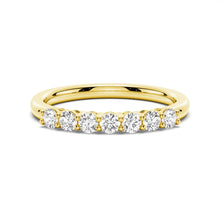Load image into Gallery viewer, Petite 7 Stone French Pave Moissanite Ring Wedding Band