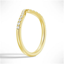 Load image into Gallery viewer, Petite Pave French Moissanite Wedding Band
