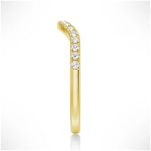 Load image into Gallery viewer, Petite Pave French Moissanite Wedding Band