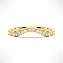 Load image into Gallery viewer, Petite Pave French Moissanite Wedding Band