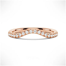 Load image into Gallery viewer, Petite Pave French Moissanite Wedding Band