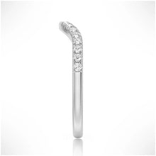Load image into Gallery viewer, Petite Pave French Moissanite Wedding Band