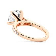 Load image into Gallery viewer, Round Cut Split Shank Moissanite Engagement Ring | TKEANAAL Jewelry