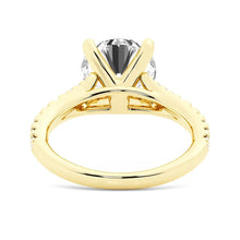 Load image into Gallery viewer, Round Cut Split Shank Moissanite Engagement Ring | TKEANAAL Jewelry