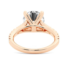 Load image into Gallery viewer, Round Cut Split Shank Moissanite Engagement Ring | TKEANAAL Jewelry